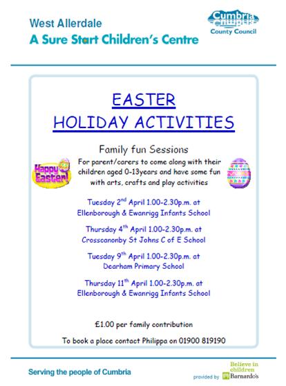 Easter Holiday Activities 2013